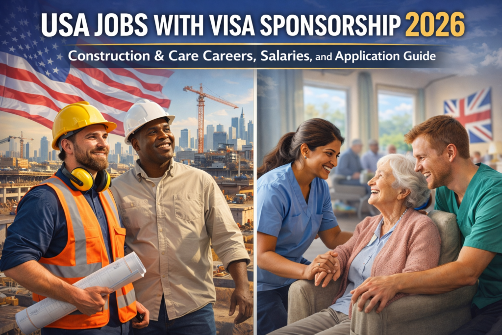 USA Jobs With Visa Sponsorship 2026: Construction & Care Careers ...